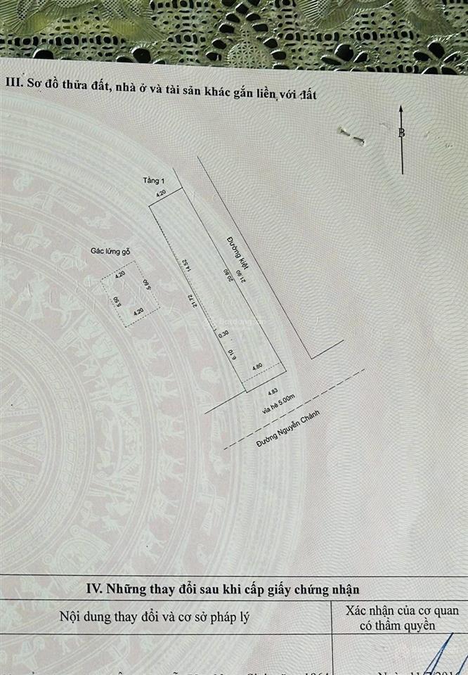 Bán lô góc mặt tiền nguyễn chánh đường 10m5 trục thông biển , vị trí đang kinh doanh