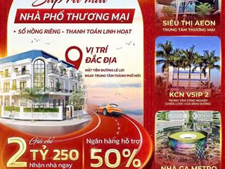 2 căn nhà liền kề nhau, mặt tiền đường lê lợi tpm , giá chỉ 4ty3 trên 125m2 , ngân hàng hỗ trợ 50%
