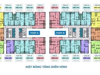 Bán căn 07 toà a giá cđt 6.7 tỷ the charm an hưng