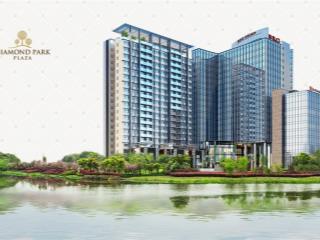 Bán cc diamond park plaza, 20,4 tỷ, 124m2, 3pn, 2wc, đầy đủ nội thất, hot!