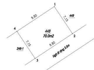 Đất đẹp xuân phương 70m², mặt tiền 9.8m, ô tô vào nhà, gần đh công nghiệp, giá 10.85 tỷ