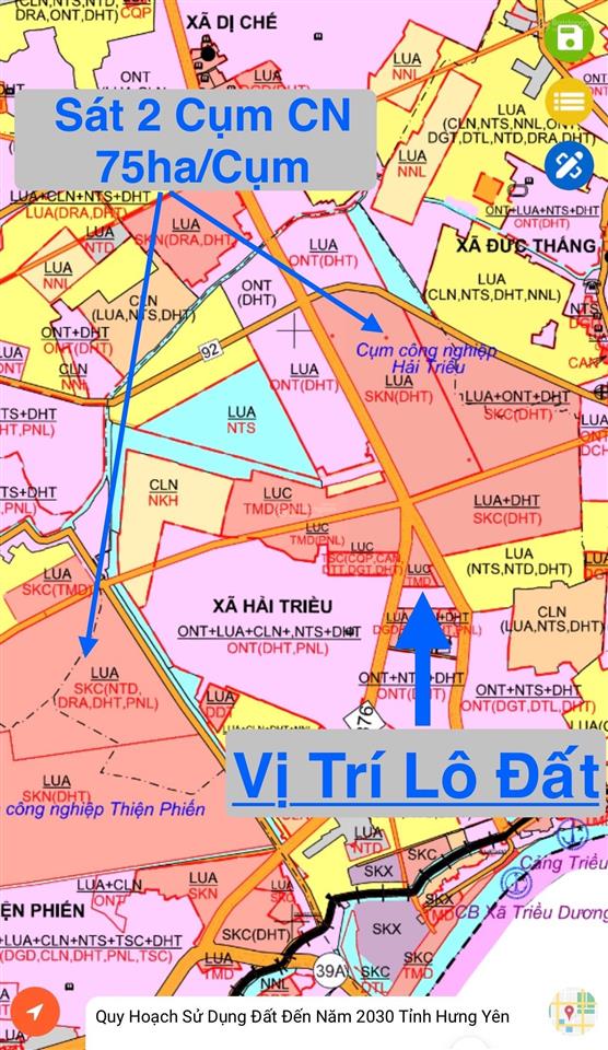 Chính chủ bán lô đất 125m2, mặt tiền 5m, hải triều  tiên lữ  hưng yên, nhỉnh 2 tỷ