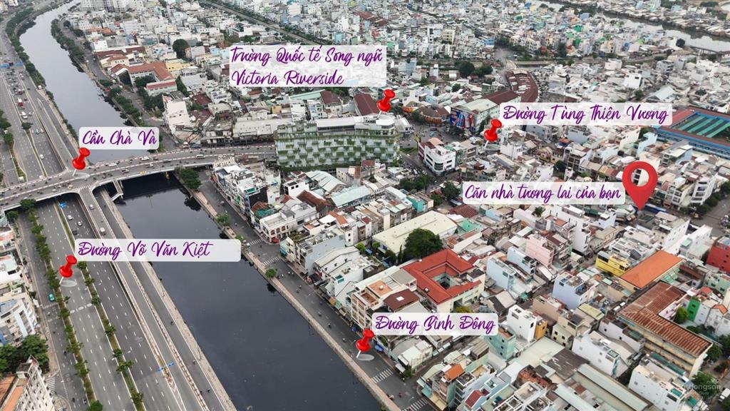 Căn góc 2 mặt tiền kinh doanh 3 tầng dt 13x3m tùng thiện vương, quận 8, giá 5,9 tỷ