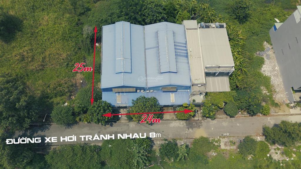 Chỉ 35 triệu/m2, nhà xưởng 24x25m, 600m2 kdc gần đ. nguyễn hữu thọ