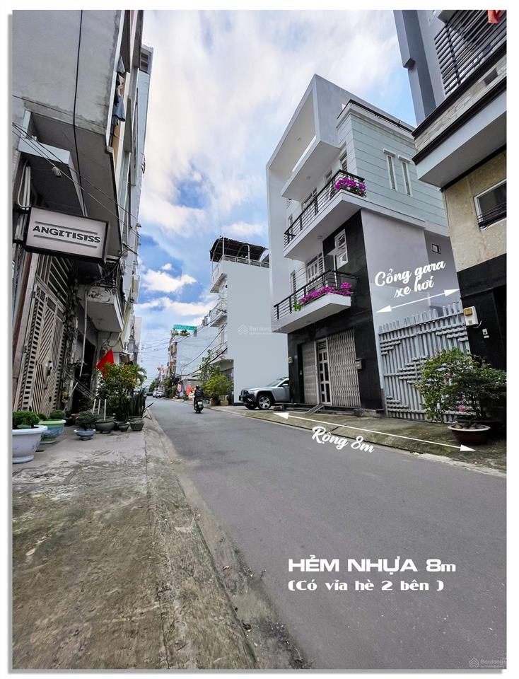 Nhà 4 tầng 8x19m (153m2) hẻm nhựa ôtô 8m huỳnh tấn phát, q7 chỉ 12,95 tỷ (84 triệu/m2)