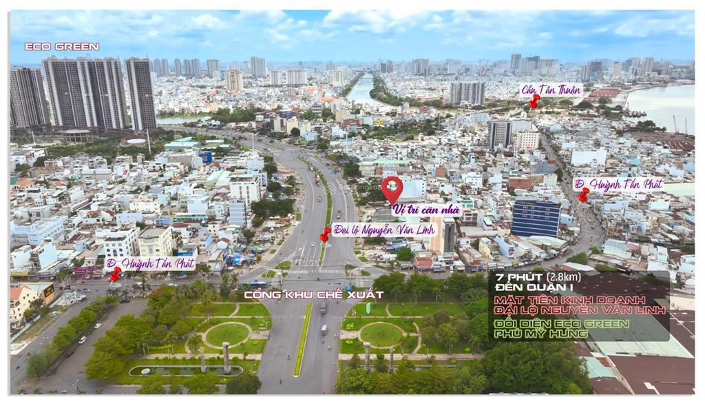 Chỉ 14,5 tỷ mặt tiền rộng 7,3m, đại lộ nguyễn văn linh quận 7