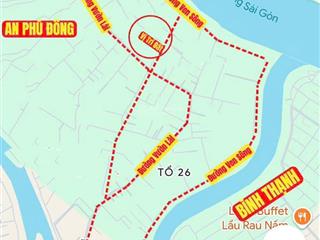 Đất làm chdv tại vườn lài gần sông sài gòn chỉ 60tr/m2 thổ cư
