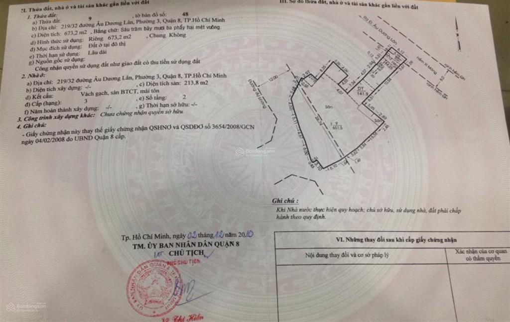 Bán nhà đất lớn gần 700m2 tp. hồ chí minh