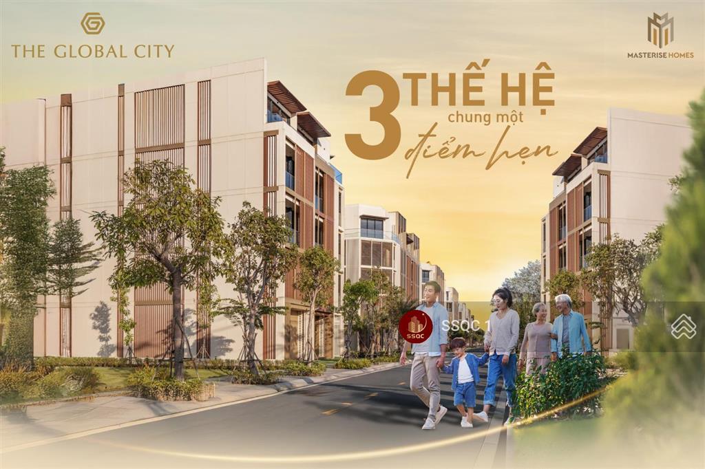 Gía thật 100%  thanh toán từ 20% nhận nhà phố soho liền tay, vị trí độc bản tại the global city