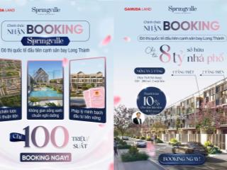 Springville  khu đô thị sân bay chuẩn quốc tế đầu tiên tại nhơn trạch  cđt gamuda