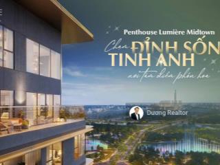 Penthouse duplex lumiere midtown the global city  chiết khấu 12%  tặng gói nội thất 1 tỷ