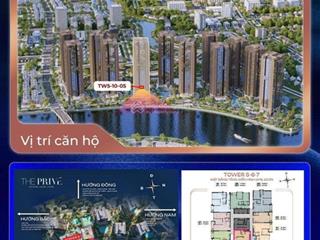 Suất spa  chính chủ tháp 5 10  05 | 2pn 81m2 | view sông, landmark 81 | 13,55 tỷ all in