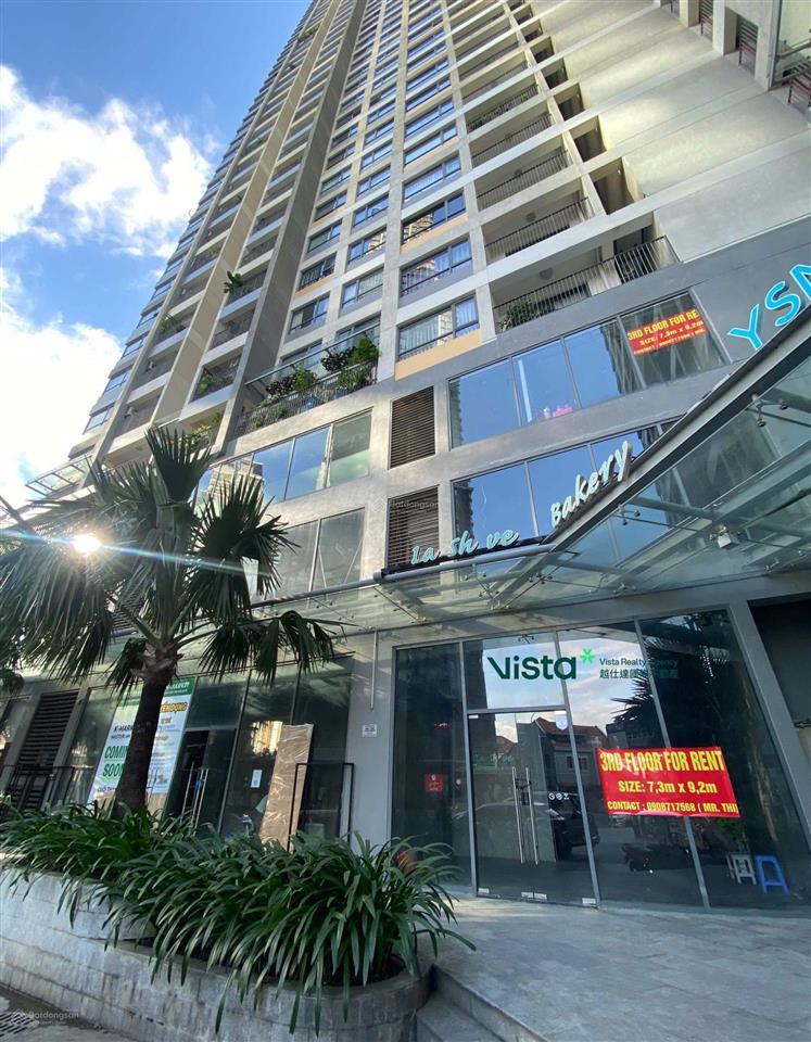 Cho thuê nguyên căn/lẻ tầng shophouse masteri an phú  mặt tiền võ trường toản  2 tầng, 1 trệt