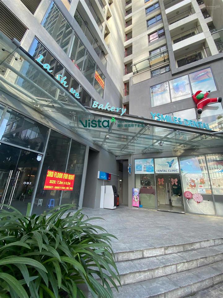 Cho thuê nguyên căn/lẻ tầng shophouse masteri an phú  mặt tiền võ trường toản  2 tầng, 1 trệt