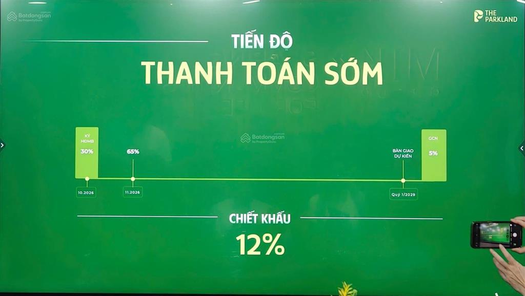 Căn 1pn +, hướng đông bắc, view pháo hoa  the parkland