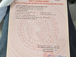 Sở hữu ngay lô đất nền sổ đỏ tại tân thanh elite city thanh niêm, hà nam