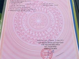 Chính chủ bán lô đất 2 mặt đường 80m2  gần khu du lịch sơn tiên  long hưng  biên hòa  đồng nai