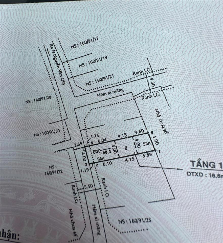 Giá tốt đầu tư  lô đất 5.3x16m hẻm xe hơi 160 nguyễn văn quỳ, quận 7