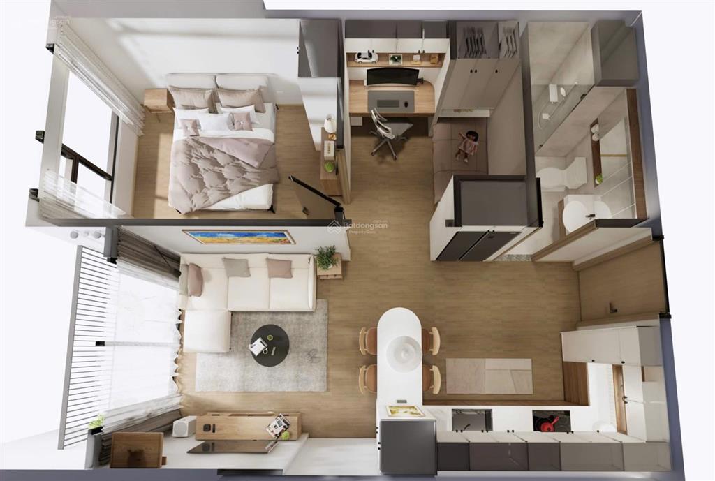 Chính chủ bán gấp căn hộ 2pn+1 64m giá 4.15 tỷ full đồ kđt vinhomes smart city