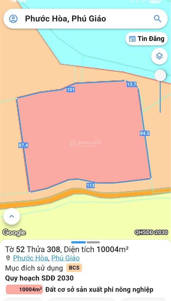 Bán đất skc đóng thuế 1 lần 30 năm, 113x87m giáp sông lớn xa dân cư