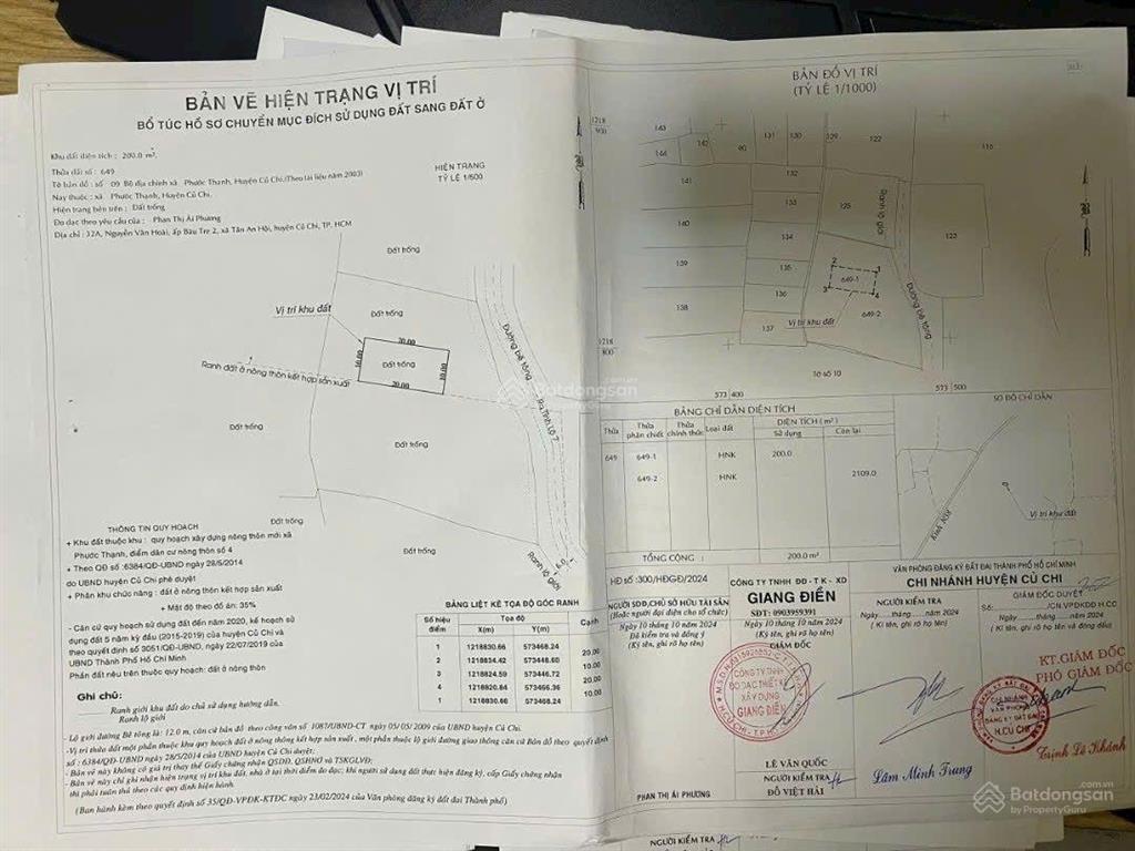 Bán đất thổ cư 55x40m mt đường bê tông giá rẻ