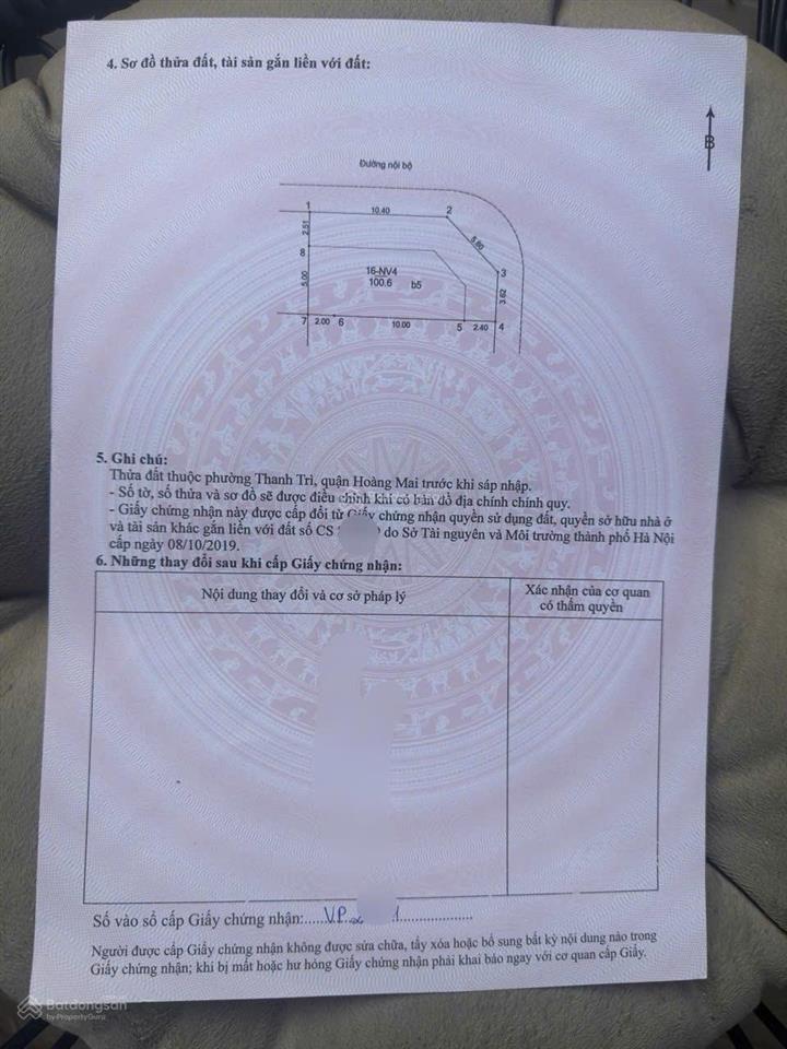 Chính chủ bán căn góc nhà vườn dự án green park 319 vĩnh hưng, hoàng mai, hà nội