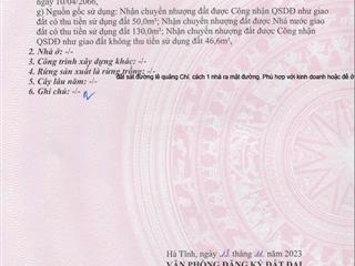 Chính chủ cần bán đất khu tái định cư kỳ phương.