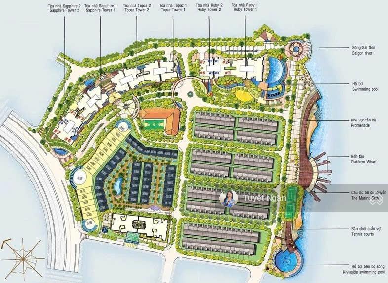 Biệt thự vip saigon pearl  17x21m  357m2 hầm 4 tầng  full giỏ hàng saigon pearl bình thạnh