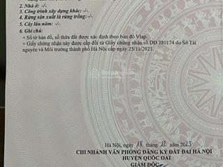 Lập thành, đông xuân, quốc oai. em có lô 962,4m2 (125m2 thổ cư). a/c quan tâm  em