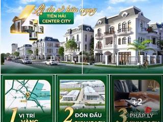 Tiền hải center city đầu tư là thắng cam kết lợi nhuận 118% cho kh lợi nhận kép   0947 775 ***