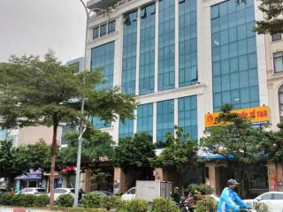 Bán tòa văn phòng dịch vọng hậu, 288m2, 9t, mt 16m, ngõ 2 ô tô tránh, khu vip, bàn giao thô!