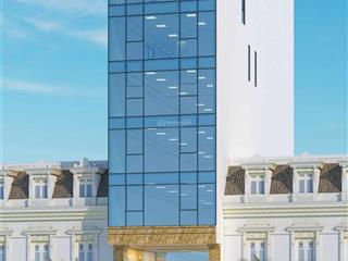 Bán tòa văn phòng mặt phố đoàn thị điểm, 177m2, 9t, mt 6.5m, thang máy, vỉa hè, 105tỷ