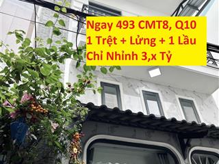 Nhà ngay lô gốc, sổ đẹp mới tinh, ko qh, ko lg  vòng xoay dân chủ cmt8, chủ ngợp giảm sốc 300tr