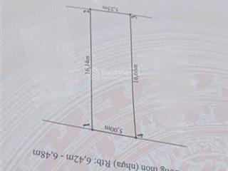 Bán đất 84m2 tại đường 301, ngay kcn tràng duệ 3, an lão, hải phòng, giá ưu đãi 1,7 tỷ