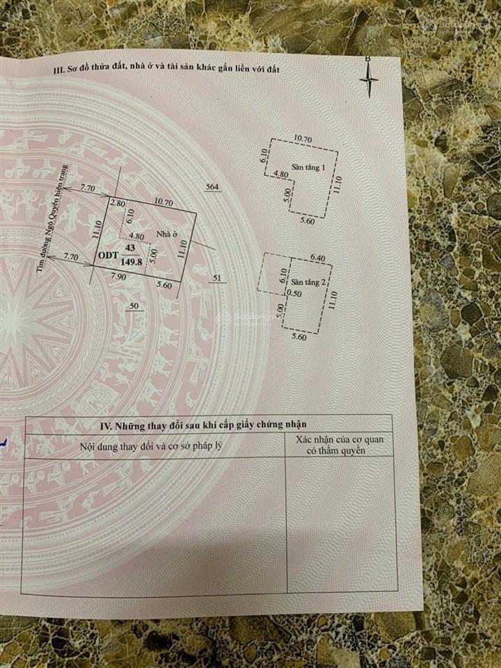 Bán nhà mặt tiền đường ngô quyền  phường quảng cư, sầm sơn