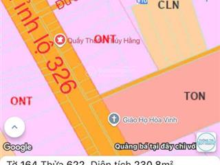 Cần bán lô đất có 100m2 tc đường nhựa 6m cách suối nước nóng bình châu 7km, sát tl 326
