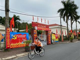 Bán đất mặt đường kinh doanh xã hòa phú, 70.9m full thổ, sẵn sổ chỉ việc công chứng trong ngày.