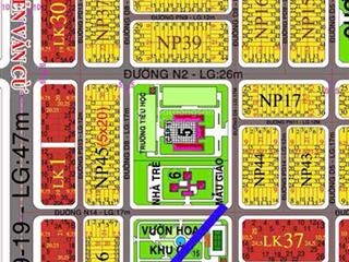 Bán lô góc dự án xdhn, góc 2 mặt tiền 17m & 17m, 1 sẹc ng văn cừ