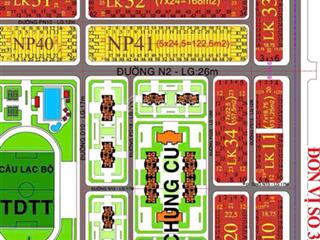 Bán lô góc dự án xdhn, góc 2 mặt tiền 17m & 12m, đối diện chung cư.