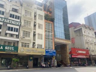 Tòa nhà văn phòng mặt phố 9 tầng, thang máy thông sàn mới đẹp lung linh q. cầu giấy giá đầu tư
