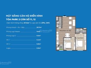 Bán căn hộ 67.6m giá 3.17 tỉ chung cư eurowindow river park