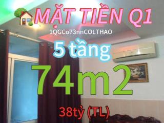 Bán nhà mặt tiền cô giang q1, 5 tầng, 74m2, chỉ 38 tỷ (tl)