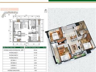 Em chính chủ bán căn 3 ngủ tòa hh2abc xuân mai spark yên nghĩa. s 85m2. thiết kế 3 ngủ 2wc