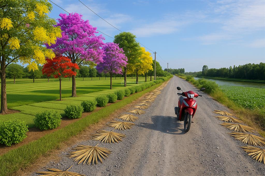 Bán đất thổ cư bình hiệp view sông đường 8m