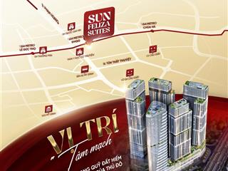 Bán căn 4pn chung cư sun feliza suites166m2 tại phạm hùng, cầu giấy, hn quỹ căn độc quyền