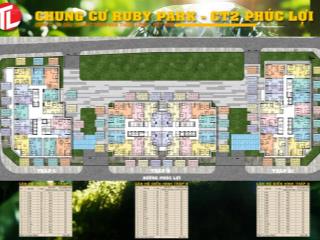 Bán căn hộ 1pn 48m2 tại ruby park, đường phúc lợi, long biên, hà nội giá 2,9 tỷ