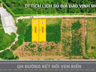 Bán đất 200m2 full thổ cư sát biển xã kim thạch, vĩnh linh, quảng trị, giá 550 triệu