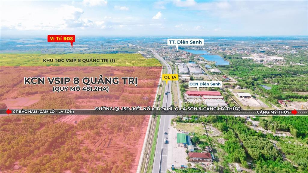 Trục đường nhựa sát vách khu công nghiệp tại hải lâm, hải lăng, quảng trị
