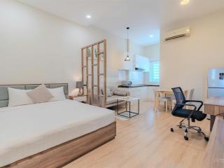 Khai trương căn hộ cho thuê tách bếp đủ nội thất gần phố trần quang diệu, chùa pháp hoa, đh sư phạm