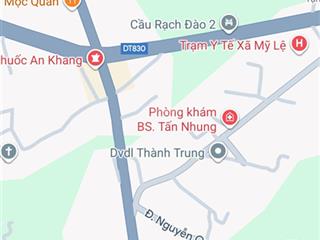 Bán 7.000m2 đất thổ cư mặt tiền đường nguyễn văn tiến  xã mỹ lệ  cần đước, giá 11 triệu/m2